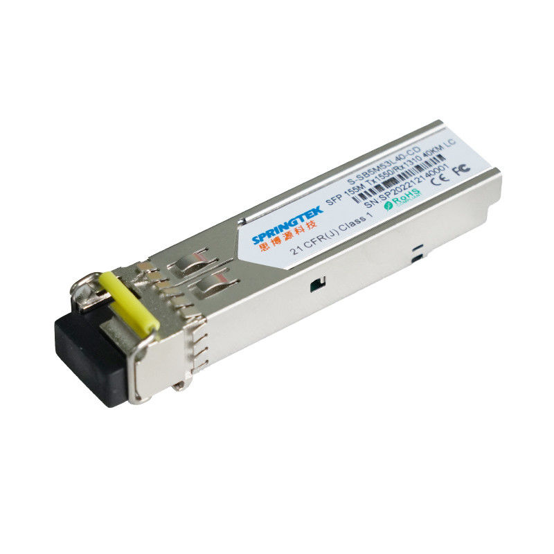 Οπτικά DOM Ethernet SFP BIDI 40km TX1550nm/RX1310 155M SM LC DFB ενότητας SFP