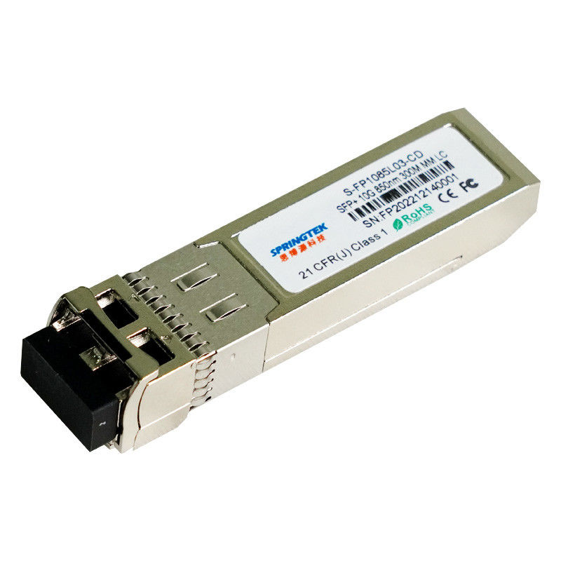 οπτικός πομποδέκτης 10G SFP+SR, συνδετήρας LC, 850nm μέχρι και 300m άνω των MMF