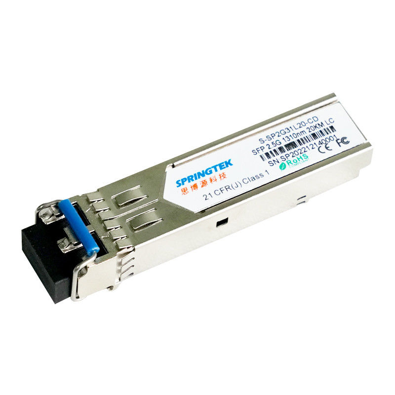Η συμβατά Cisco/Juniper/HP/Arista SMF 2.5G LC 1310nm 20km με την οπτική ενότητα πομποδεκτών DDM SFP