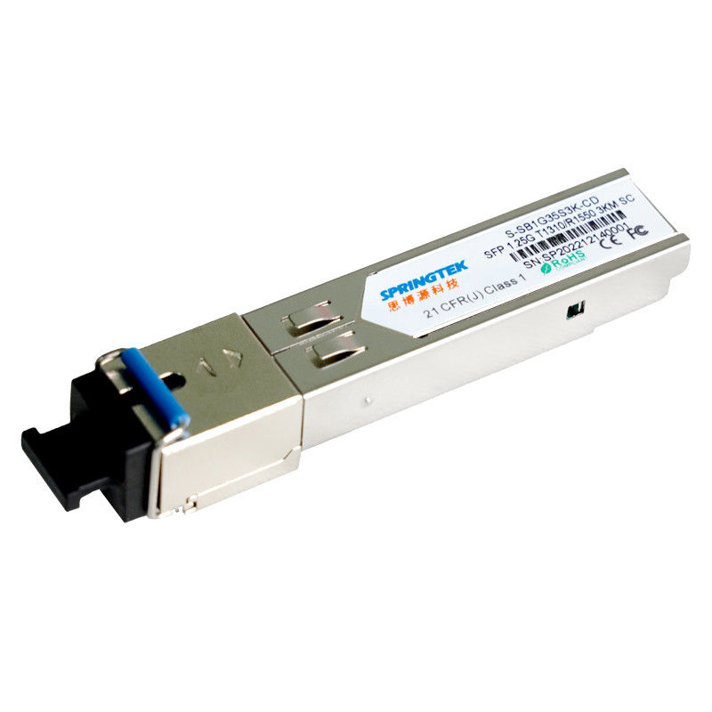 Συμβατός πομποδέκτης BIDI T1310/R1550nm Sc SFP cOem 1.25G με DDM 3km οπτική ενότητα πομποδεκτών