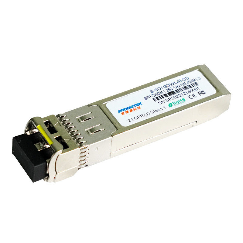 Cisco συμβατό DWDM C17~C61 40km οπτική ενότητα 1.25Gbps SMF LC SFP με DDM