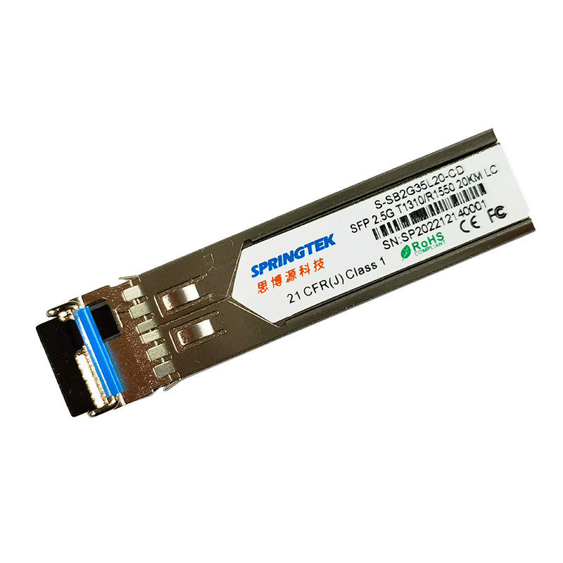 SFP BIDI 20km OEM LC 2.5G T1310/R1550nm Οπτική Μονάδα Πιστολήπτη με DDM