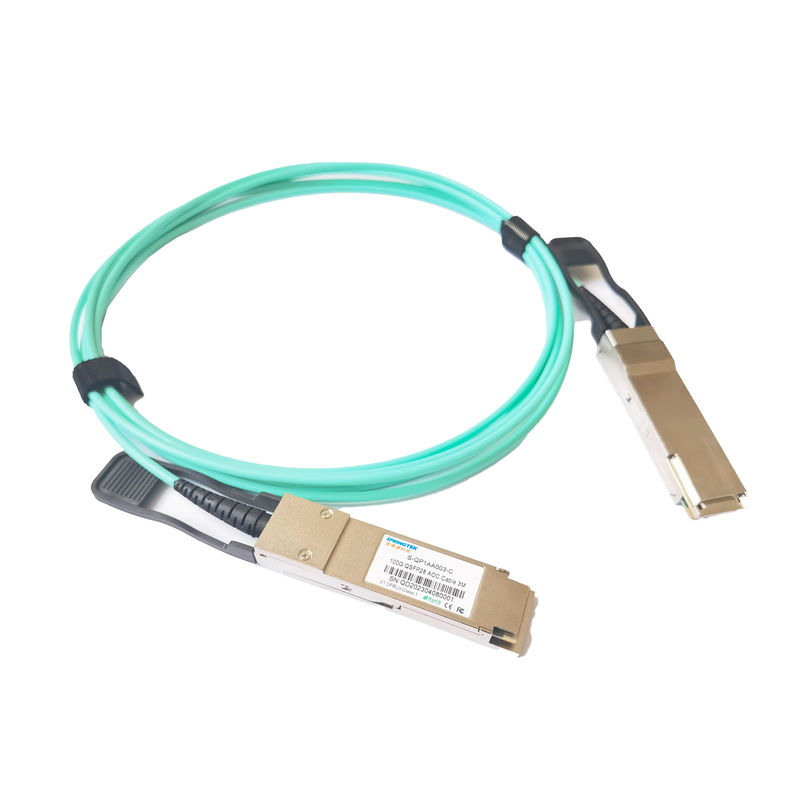 Ενεργό οπτικό καλώδιο 10G το /40G/QSFP28 100G AOC 1m 3m 5m 10m 15m Ethernet δωματίων κεντρικών υπολογιστών οπτικό καλώδιο 20m Κίνα