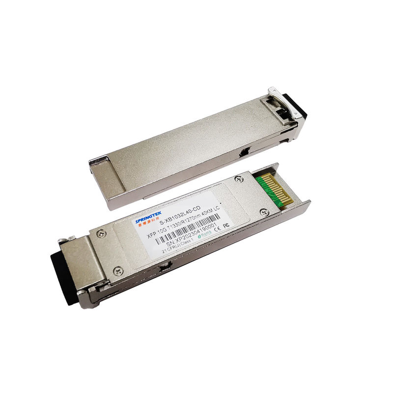 BIDI 40KM οπτικές ενότητες πομποδεκτών BX XFP LC ινών 10G XFP 1330nm 1270nm ενιαίες