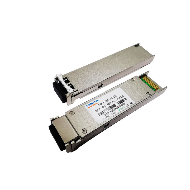 ZR SMF 10G XFP Ethernet LC XFP οπτικών ινών συμβατό διπλό ντούμπλεξ 80km 1550nm πομποδεκτών