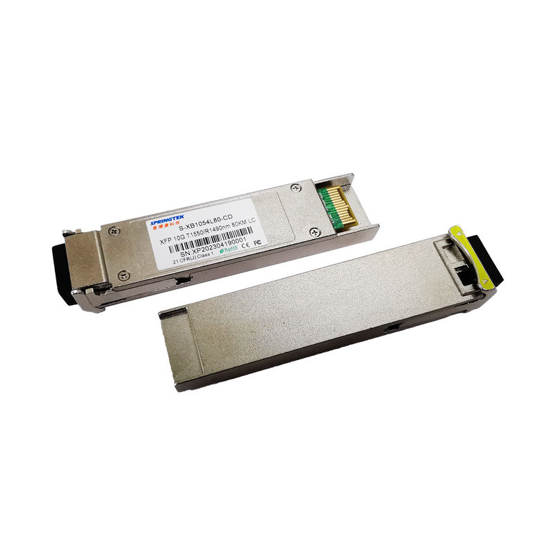 WDM 10G Xfp 80km μονοκατευθυντικός LC DDM συμβατός Mikrotik ιουνίπερος Bidi 80km 1550/1490nm SM